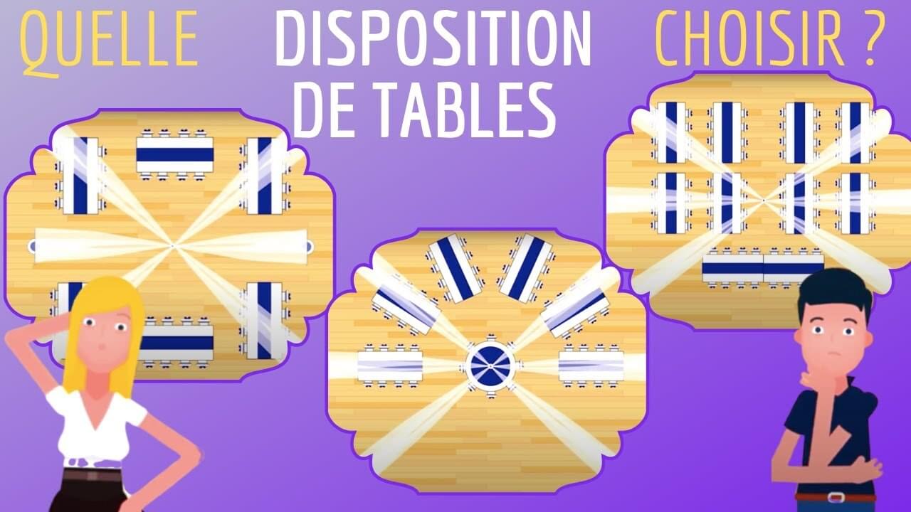 Disposition de tables en croix - Comment disposer les tables pour un  mariage - Elle